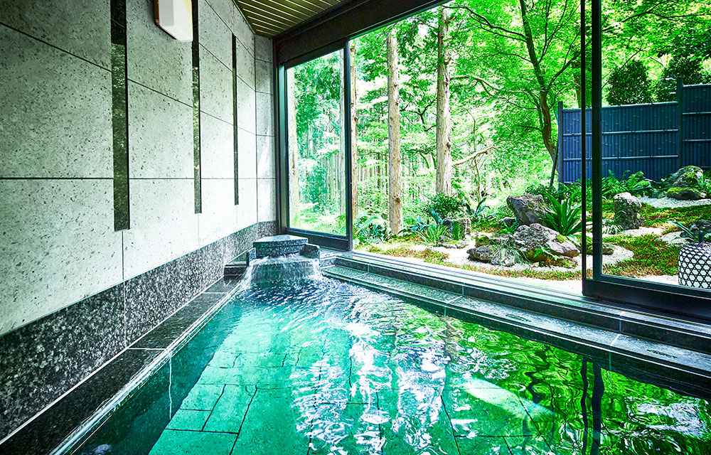 ラグジュアリーホテル 風の薫MORI premierの温泉｜一度は泊まりたい 日本の高級旅館・ブティックホテル（Best Boutique Stays Japan）